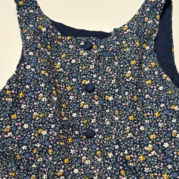 Polo Ralph Lauren Girls Blue Floral Cotton Dress 6X Sleeveless Pockets - Picture 6 of 11